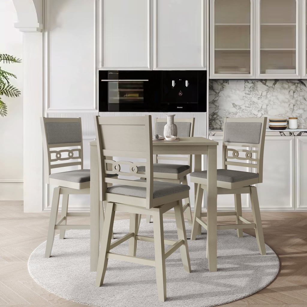 CraftPorch Luxury Swivel Counter Dining Set