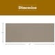 preview thumbnail 4 of 6, 2Pcs Universal Replacement Canopy for Pergola Structure Sun Awning-Brown - Brown