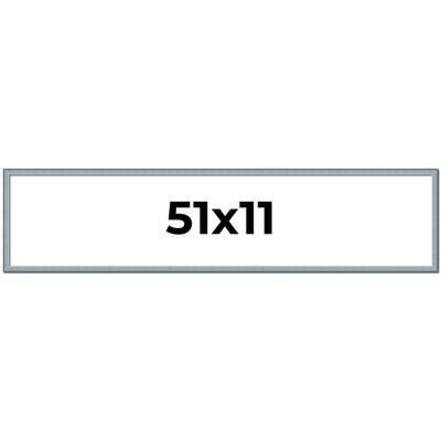 51x11 Frame Rustic Sky Blue Solid Wood Picture Frame | 0.75 Inch