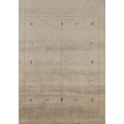Gabbeh Oriental Area Rug Handmade Bedroom Wool Carpet - 4'7"x 6'5"
