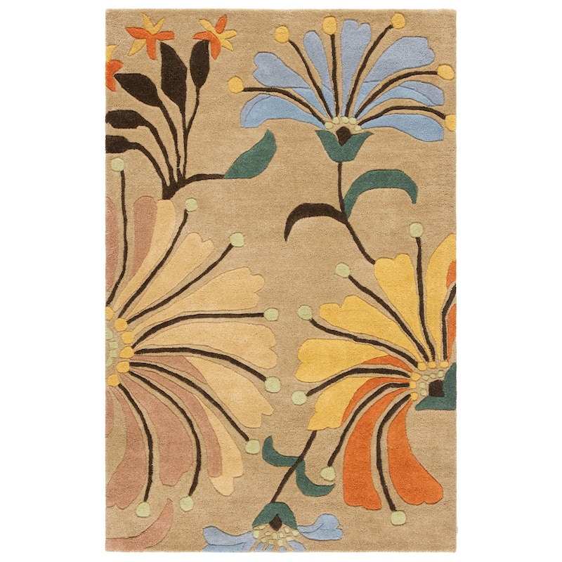 SAFAVIEH, Handmade Soho Renada Floral N.Z. Wool Rug