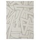 preview thumbnail 1 of 3, Cosmos 9'10" X 13'1" ft Handwoven Indoor Rug, Ivory/ Sand - 9'10" X 13'1" ft