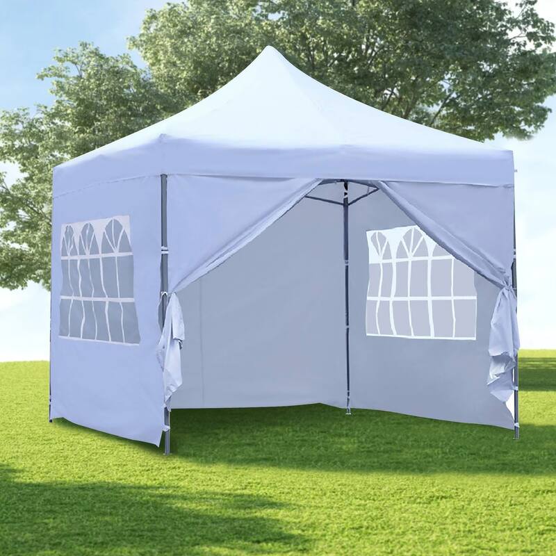 Ainfox 10x10 Ft Outdoor Pop-up Canopy Tent with Removable Sidewalls