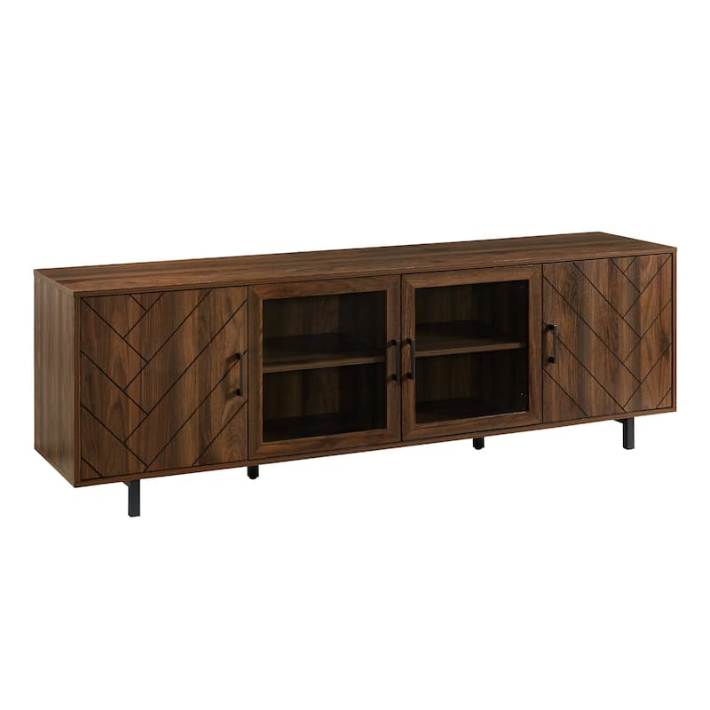 Middlebrook 70-Inch 4-Door Herringbone TV Stand