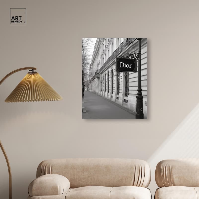 Parisian Street Canvas by Art Remedy, Gallery Wrapped