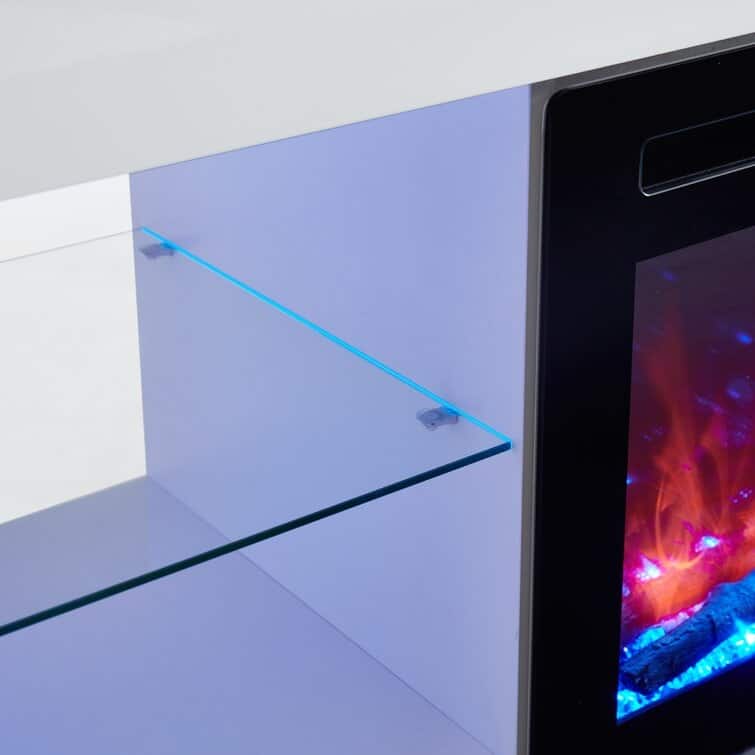 78.7'' Wood Media Console TV Stand Classic Entertainment Center