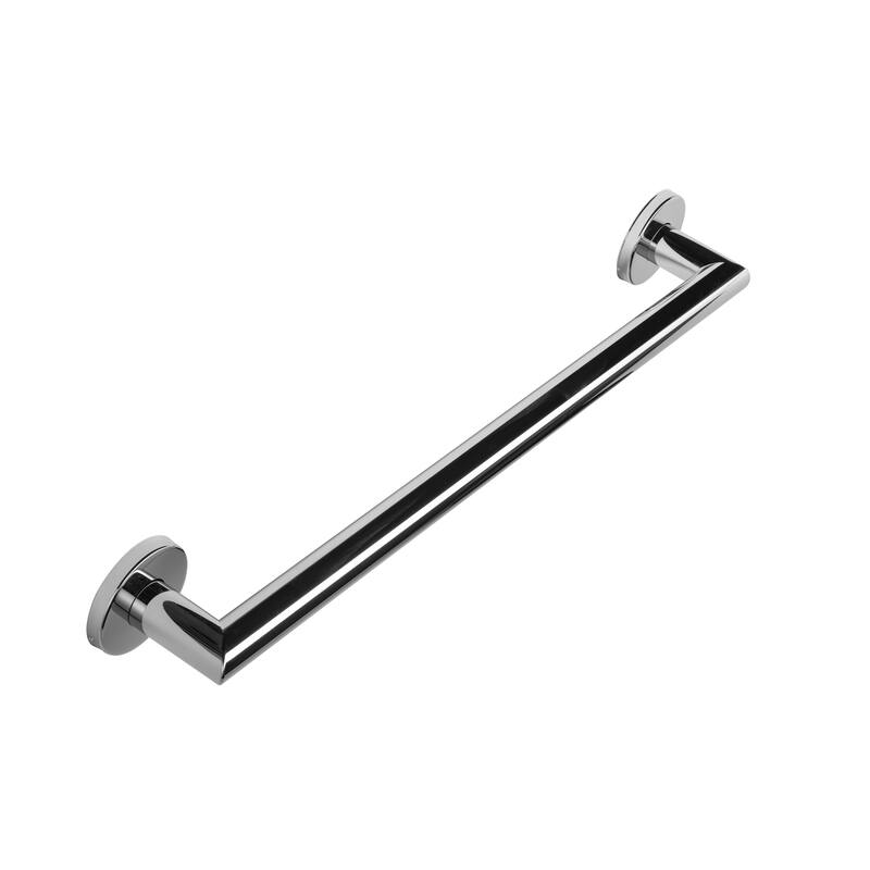 Croydex 23.6 Inch Modern Stainless Steel Grab Bar with Concealed Fittings, Chrome