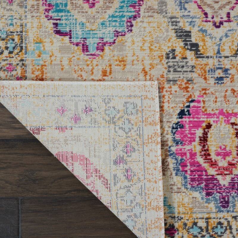 HomeRootsFloral Transitional Rectangle Area Rug - 72' X '48' X '0.5