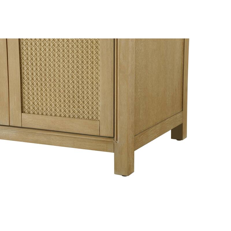 Elegant Lighting VF29584D Alina 84" Free Standing Double Basin Vanity