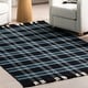preview thumbnail 9 of 8, Nuloom Denton Country Plaid Wool Fringe Area Rug