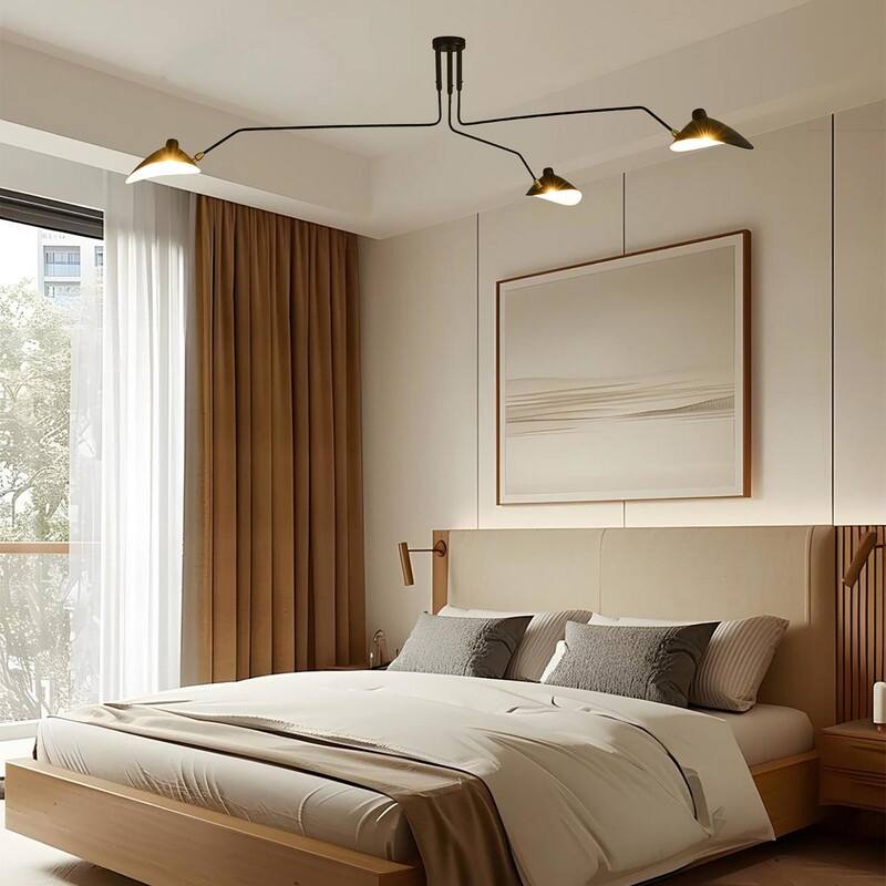 Mid Century Modern chandelier 3 Arm Ceiling Light Fixture
