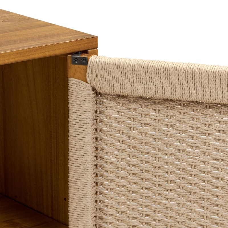 Poly & Bark Ella 35" Mango Wood Sideboard in Light Brown