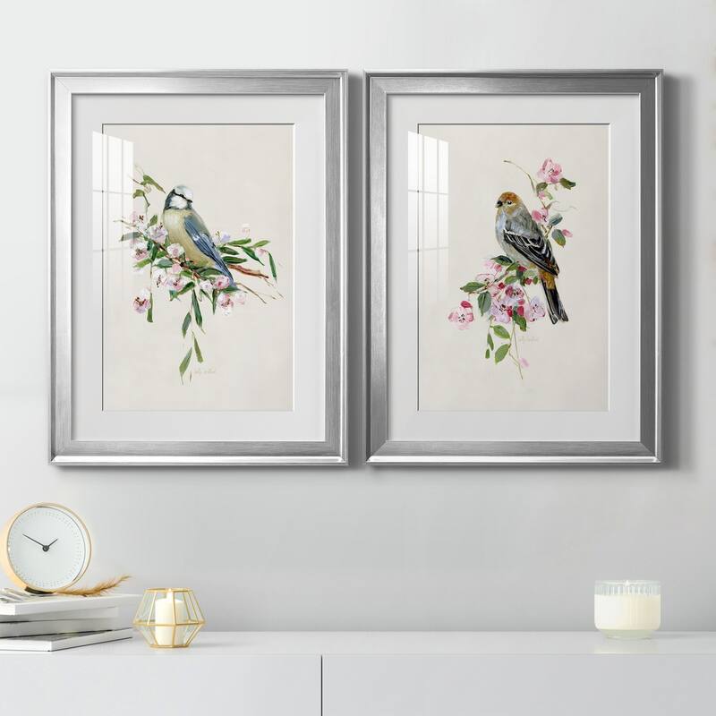 Spring Song Blue Bird Premium Framed Print - Ready to Hang