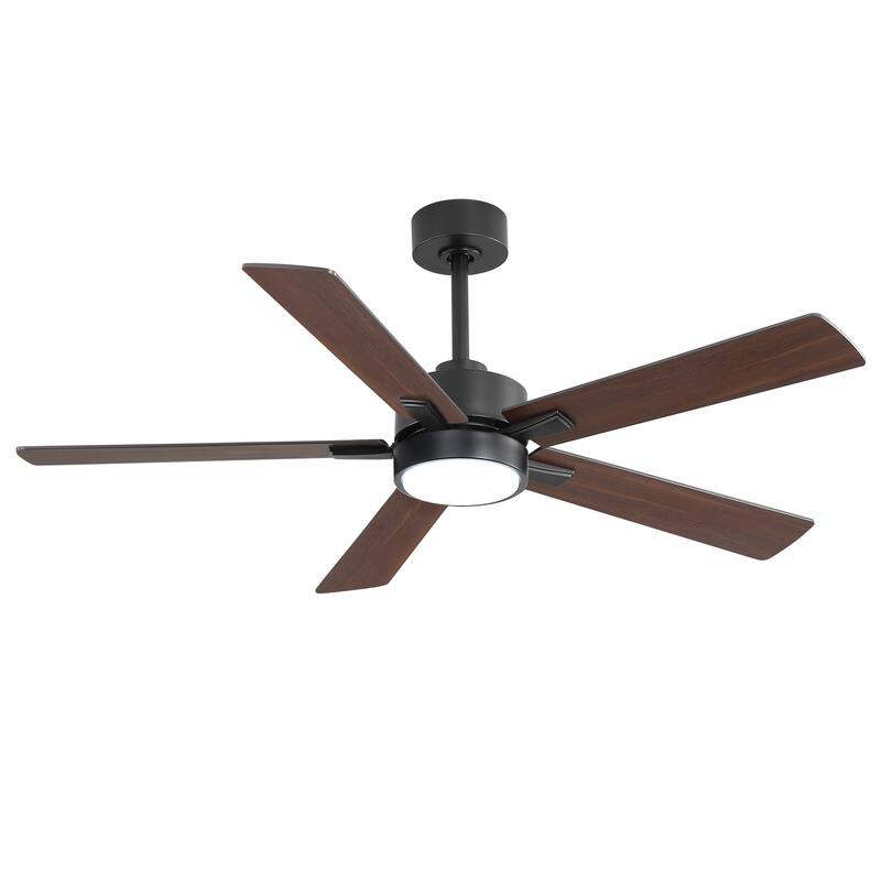 52-IN LED Ceiling Fan with Light Kit and Remote- 5 Blade