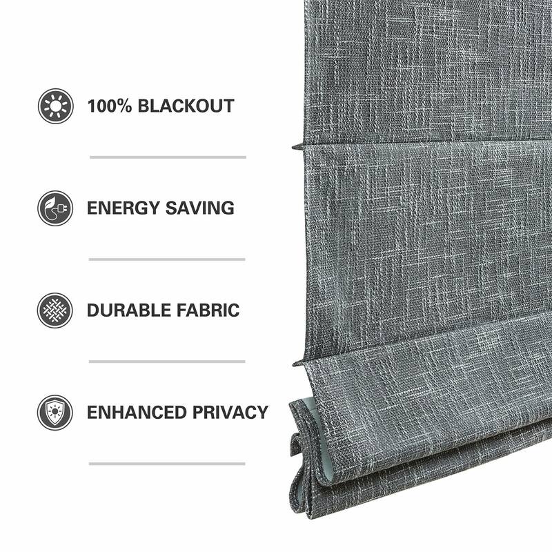 Madison Park Quincy Total Blackout Cordless Roman Shade