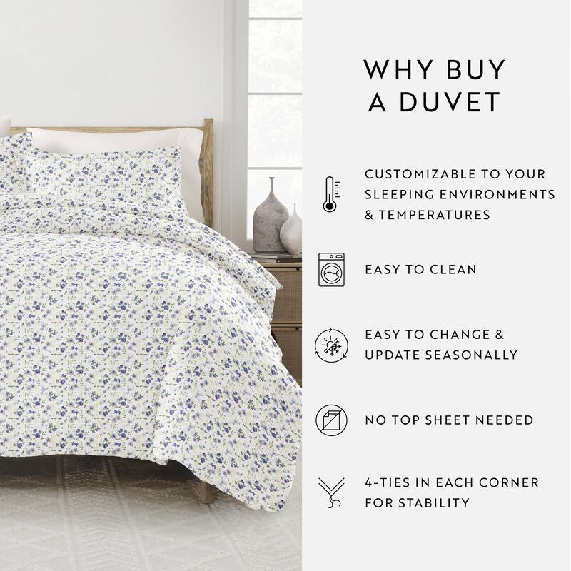 Becky Cameron Blossoms 3 Piece Duvet Cover Set