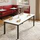 Option White Faux Marble/Black