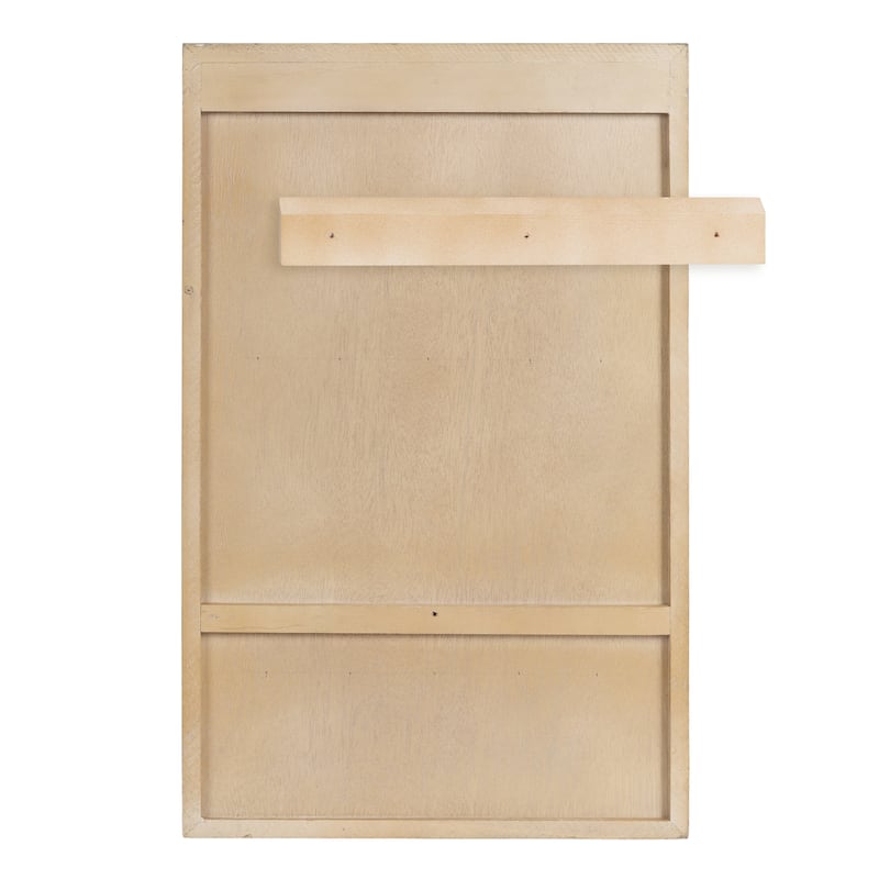 Kate and Laurel Ori Rattan Wall Cabinet with Cubby