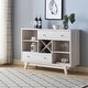 preview thumbnail 8 of 11, Furniture of America Darsan Mid-century Modern 2-drawer Buffet White Oak