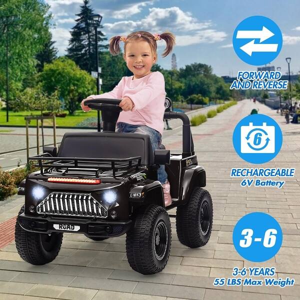 slide 2 of 22, Kids Ride On 6V Electric Truck Car,Battery Powered Electric 4 Wheeler Truck