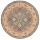 preview thumbnail 41 of 49, SAFAVIEH Handmade Anatolia Leola Traditional Oriental Hand-spun Wool Rug 6' Round - Light Blue/Ivory - Round