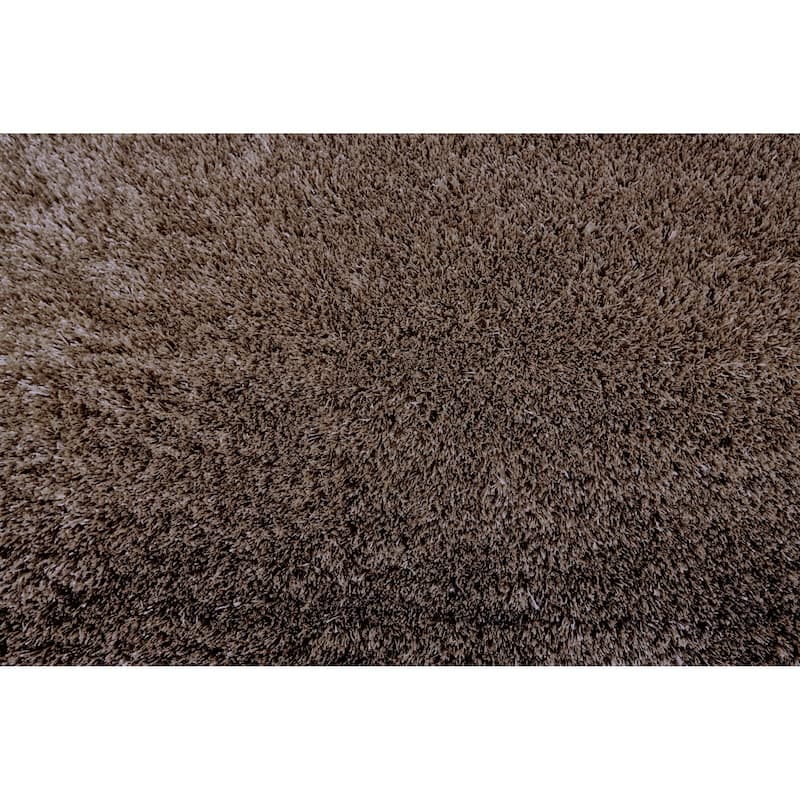 Feizy FZRG63570 Shag 4-3/4' x 7-1/2' Cotton Hand Tufted Solid