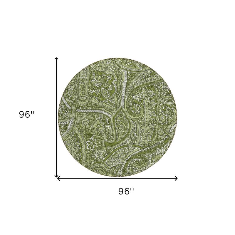 HomeRoots Paisley Traditional Rectangle Outdoor Rug