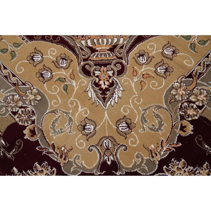 Victorian Style Aubusson Turkish Area Rug Bedroom Machine-Made Carpet - 9'8" x 13'2"