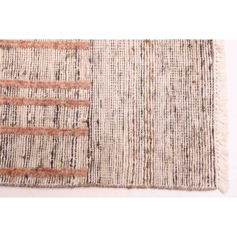 ECARPETGALLERY Hand-knotted Pak Finest Marrakesh Taupe Wool Rug - 6'3 x 9'7