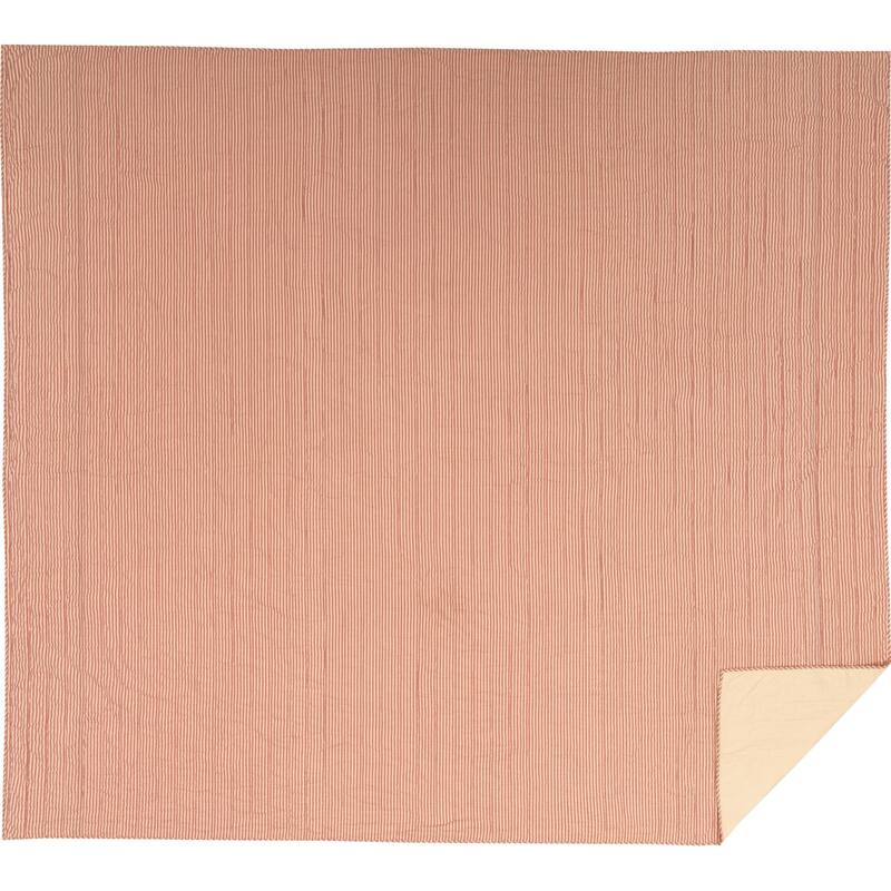 Sawyer Mill Ticking Stripe Quilted Coverlet