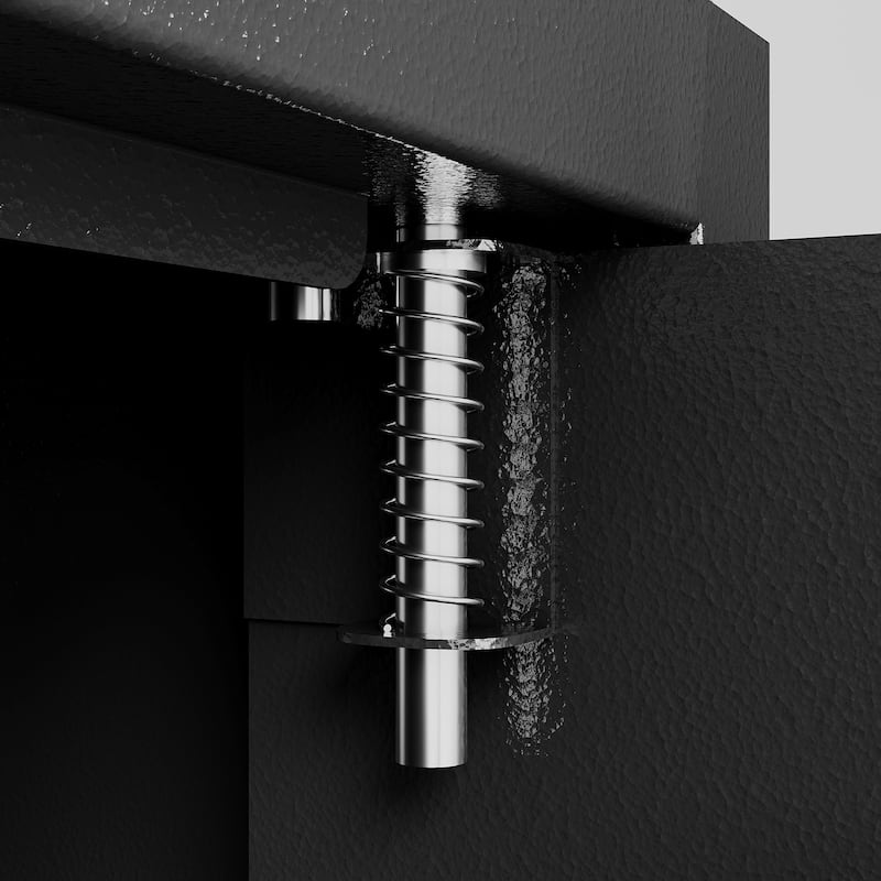 Steel Security Safe and Lock Box with Electronic Keypad - Secure Cash, Jewelry, ID Documents, Black,1.85 Cubic Feet