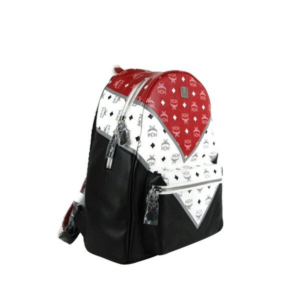 mcm backpack red and black