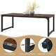 preview thumbnail 16 of 16, Industrial Rectangular Dining Table for 6-8 People
