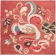 preview thumbnail 13 of 32, SAFAVIEH Handmade Blossom Rust Wool Rug 6' Square - Rust/Multi - Square