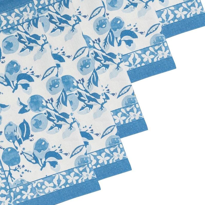 Couleur Nature Citron Napkins - Set of 6 - 19" x 19" - 19 x 19