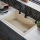 preview thumbnail 71 of 86, Karran Drop-In Quartz 33 in. 1-Hole Single Bowl Kitchen Sink Kit