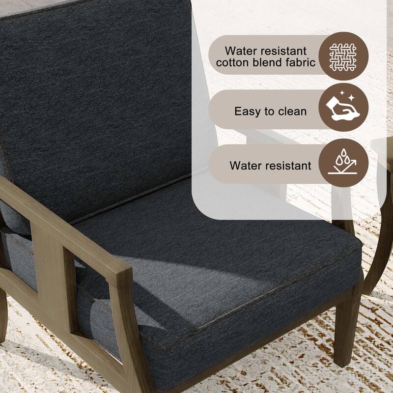 Patio Conversation Sets with Side Table(Set of 6)