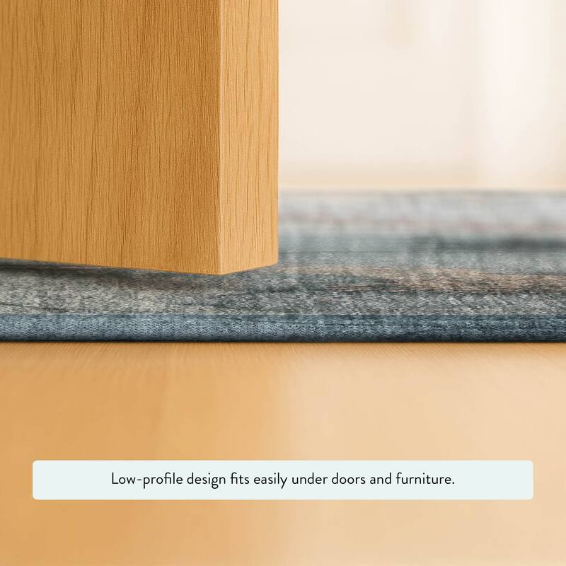 Machine Washable Indoor/ Outdoor Modern Brush Chantille Rug