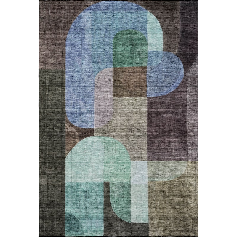 Premium Washable Super Soft Modern Retro Mayfield Rug