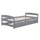 preview thumbnail 17 of 24, Twin Size Platform Bed With Twin Size Trundle