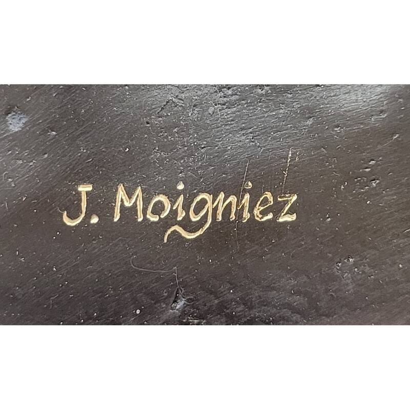 Mother Bear And Cubs - Bronze Metal Sculpture Statue Figure Signed Art Moigniez