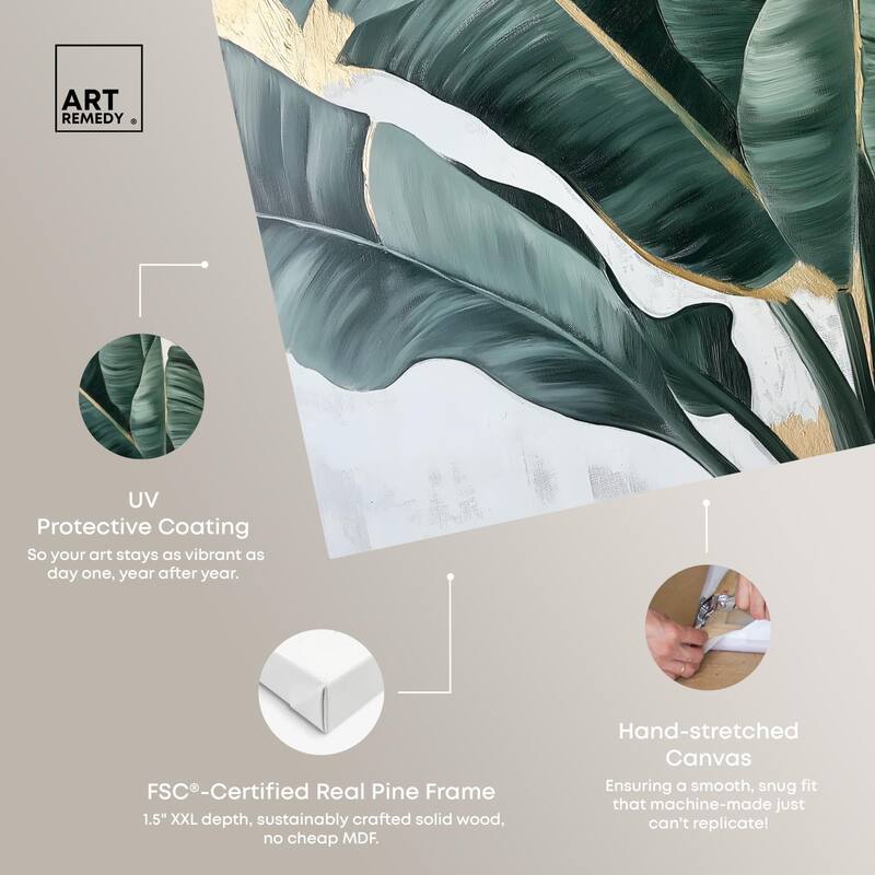 Jungle Jewel Jade II Canvas by Art Remedy, Gallery Wrapped