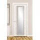 preview thumbnail 9 of 14, Urban Rustic Farmhouse Over the Door Mirror - 21.5 x 71 Farmhouse Grey
