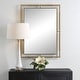 preview thumbnail 2 of 4, Uttermost It's All Connected Rectangle Brass Mirror - 40"H x 30"W x 1" D
