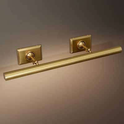 KAYLA Adjustable Gold Picture Wall Sconce - 1-Light, Multiple Sizes (8-30 in.)