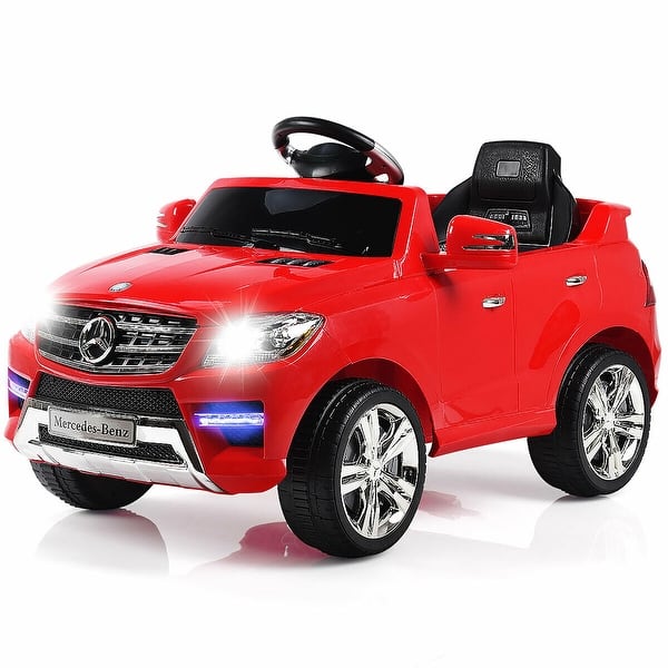 slide 2 of 10, Costway Mercedes Benz ML350 6V Electric Kids Ride On Car Licensed MP3 - See Details Red - Assembly Required - See Details
