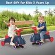 preview thumbnail 6 of 4, 2 in 1 Electric Drifting Wiggle Car Kids Ride On w/ Music & Pedal - Blue+Red