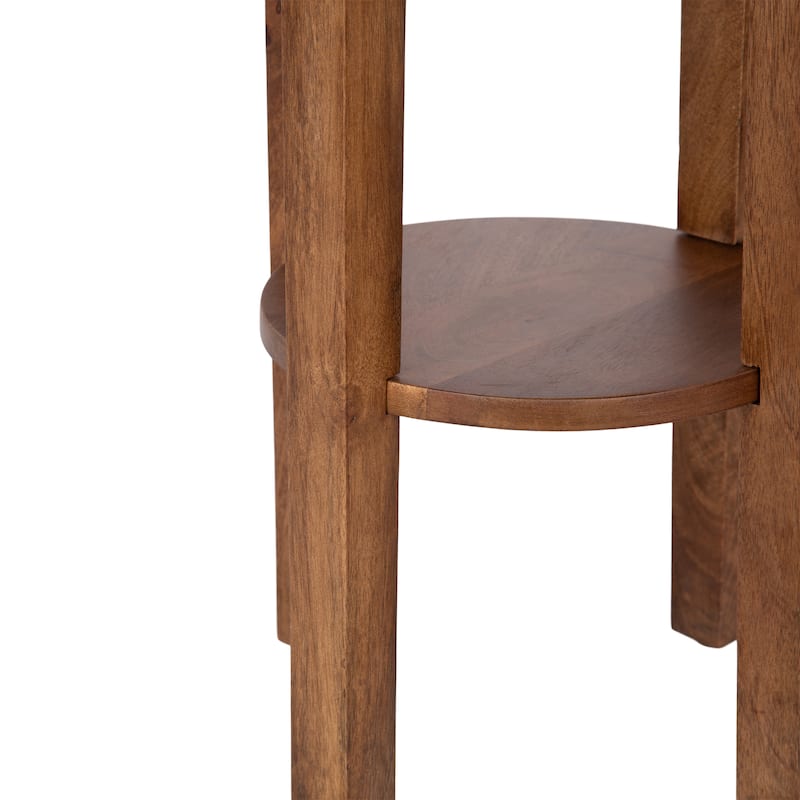 Kate and Laurel Talcott Round Wood Side Table
