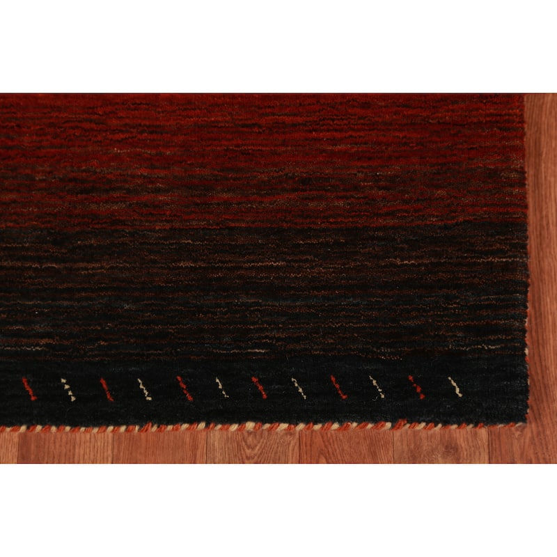 Gabbeh Indian Rug Handmade Wool Carpet - 3'2" x 4'11"