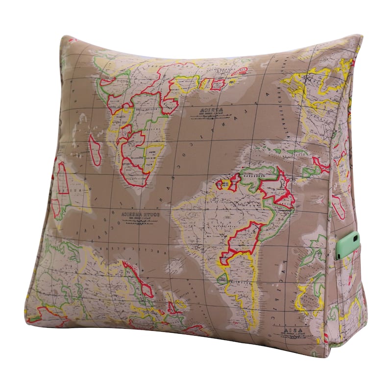 Kids Bed Rest Wedge Throw Pillow Decorative Sofa Back Support